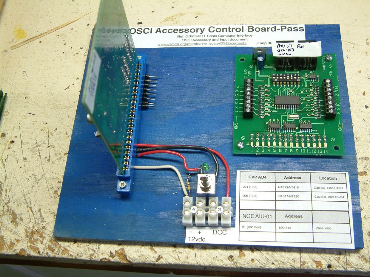 OSCI Accessory Control Board-Pass Panel