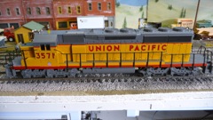 UP 3571, SD-40-2 for cleaning train, OSW, 25Jan13