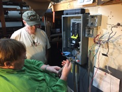 Mark and Dave at Main Breaker Panel Replace