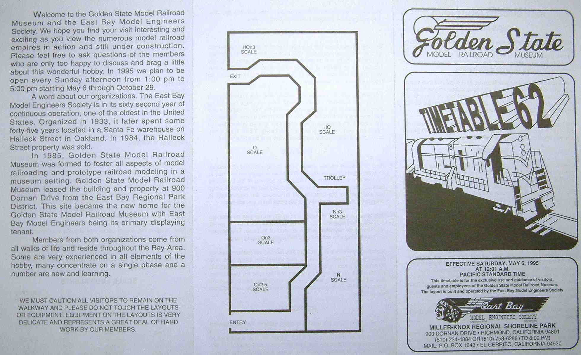 TimeTable 62 1995