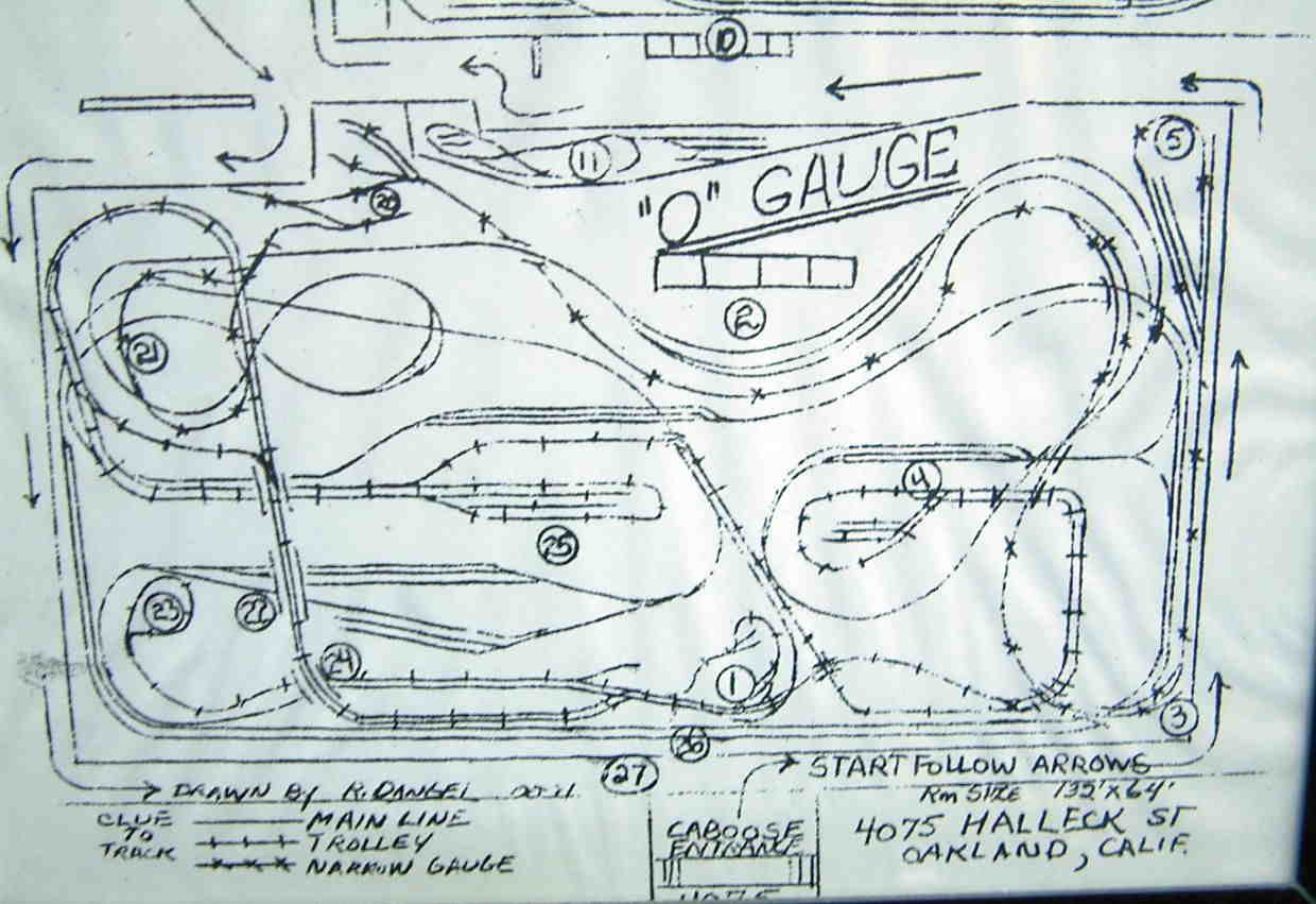 1985: O Scale Layout at Halleck St., pre 1985