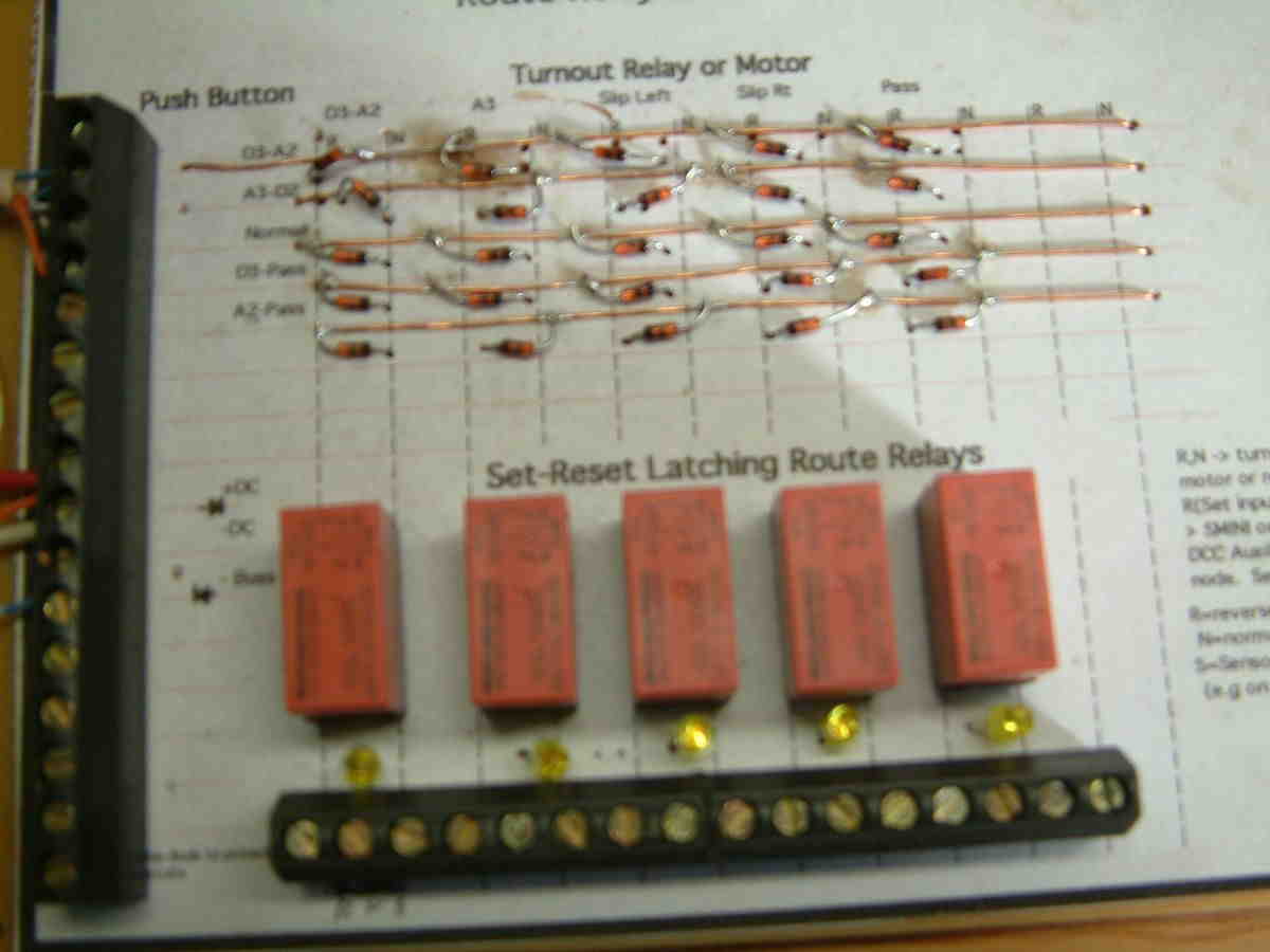 Route relay board for OSCI