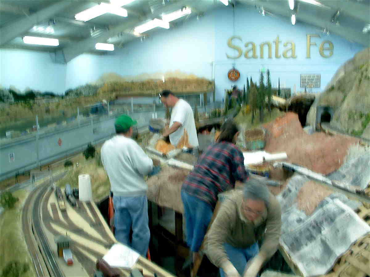 March 2006 Plaster Party! Jim Dox, Jim Ambrose, Stephne Dowell. Jeff Heller,  26 Mar 06