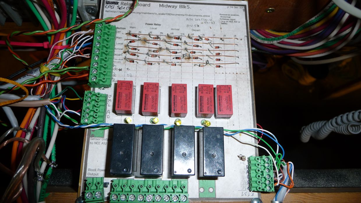 Midway Block 5 Cab  Relay Board.