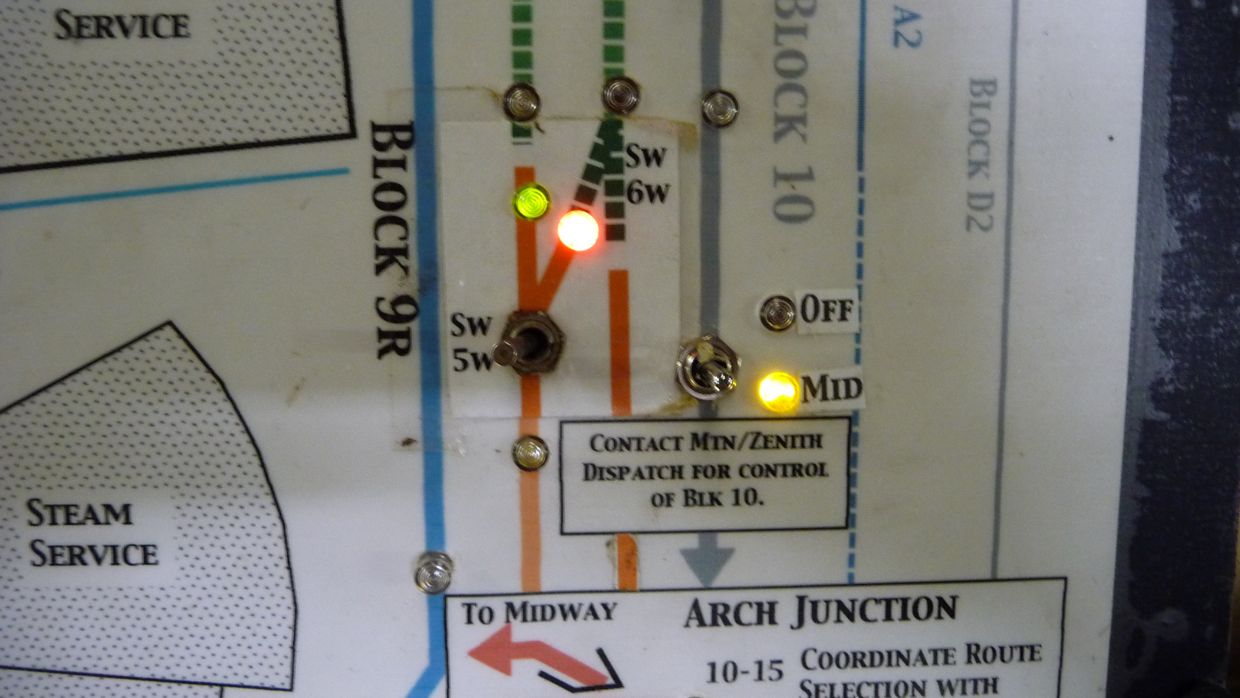 Midway Block 10 Cab Selector PushButtons