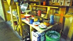 Wire storage area by Andy Olson, May 2011