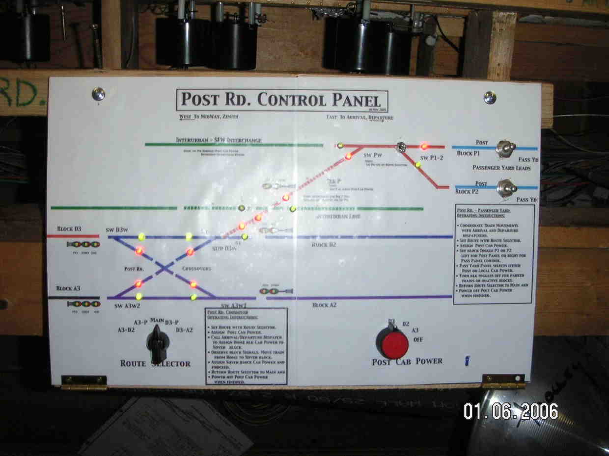 Jan 2006:New Post Panel installed