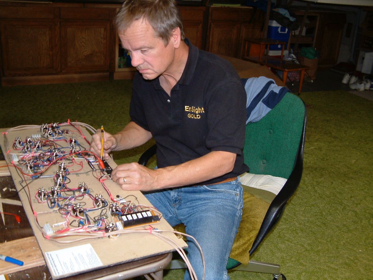 Zenith panel build, May 2003, Jeff Rowe
