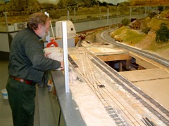 Phil Gale at Churchill yard, Apr 2003