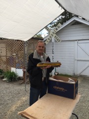 Marty Campbell, Sonoma Ca, with City of Milwaukee Road passenger train.