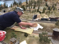 Rob Fassano repairing damage, 11JUl18